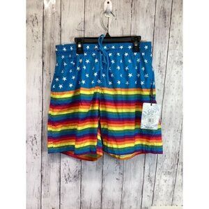 cowgirl argyle boho cozy grandpa dad Free Planet Men's Shorts Size Small